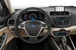 The interior of the all-new Ford Escort, which is unveiled at Auto China 2014
